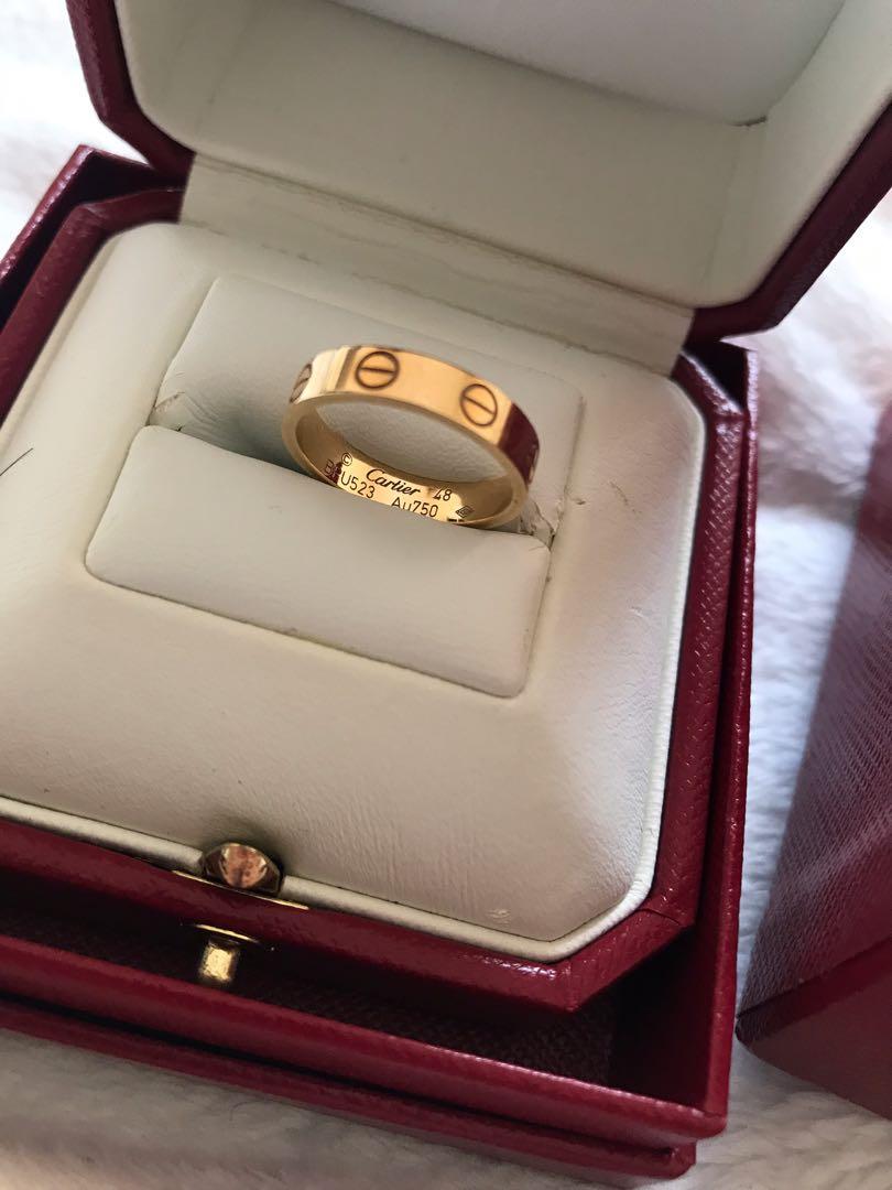Cartier love ring with name engraved willing to swap just pm your offer