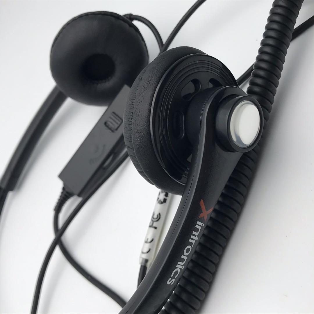 Corded Telephone Headsets with Answer Button, Noise Cancelling Mic