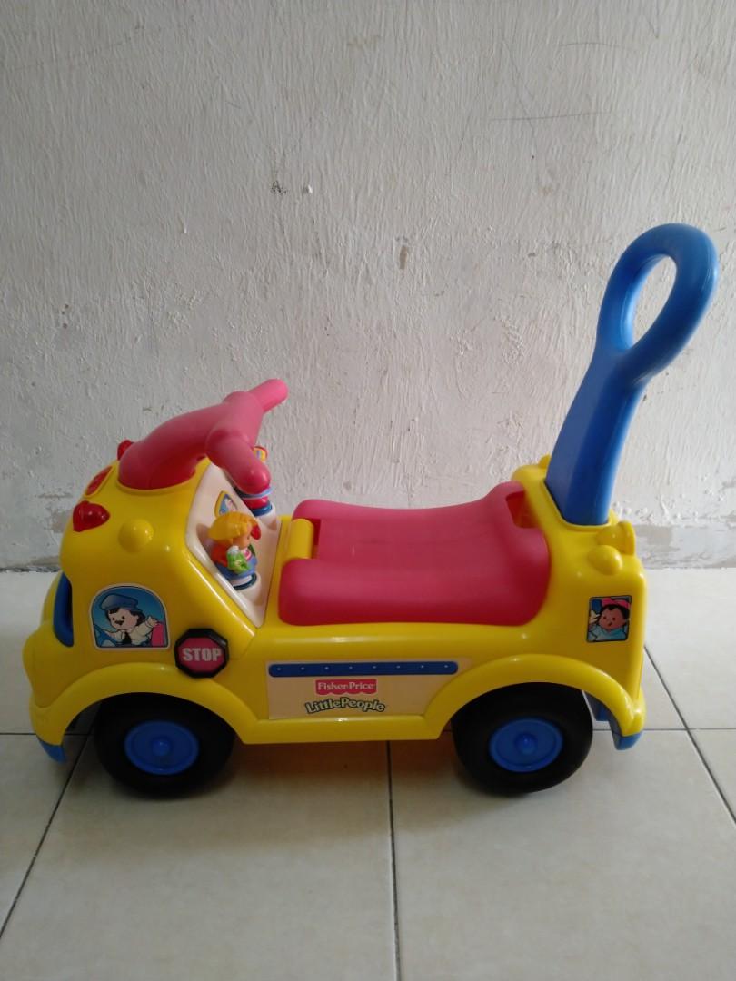 Fisher Price Little People School Bus Ride On Babies Kids