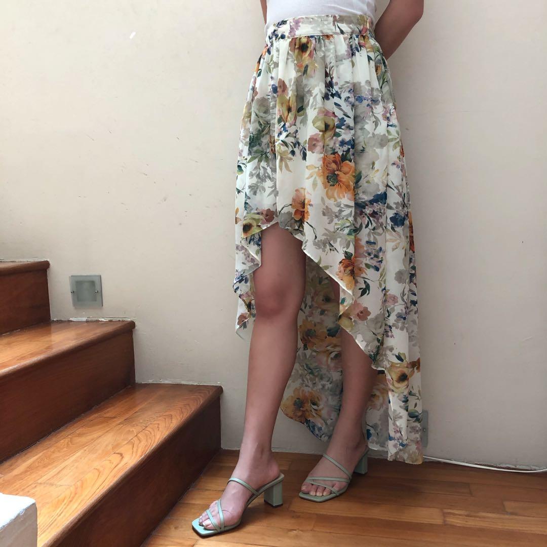 Floral high low skirt Clearance