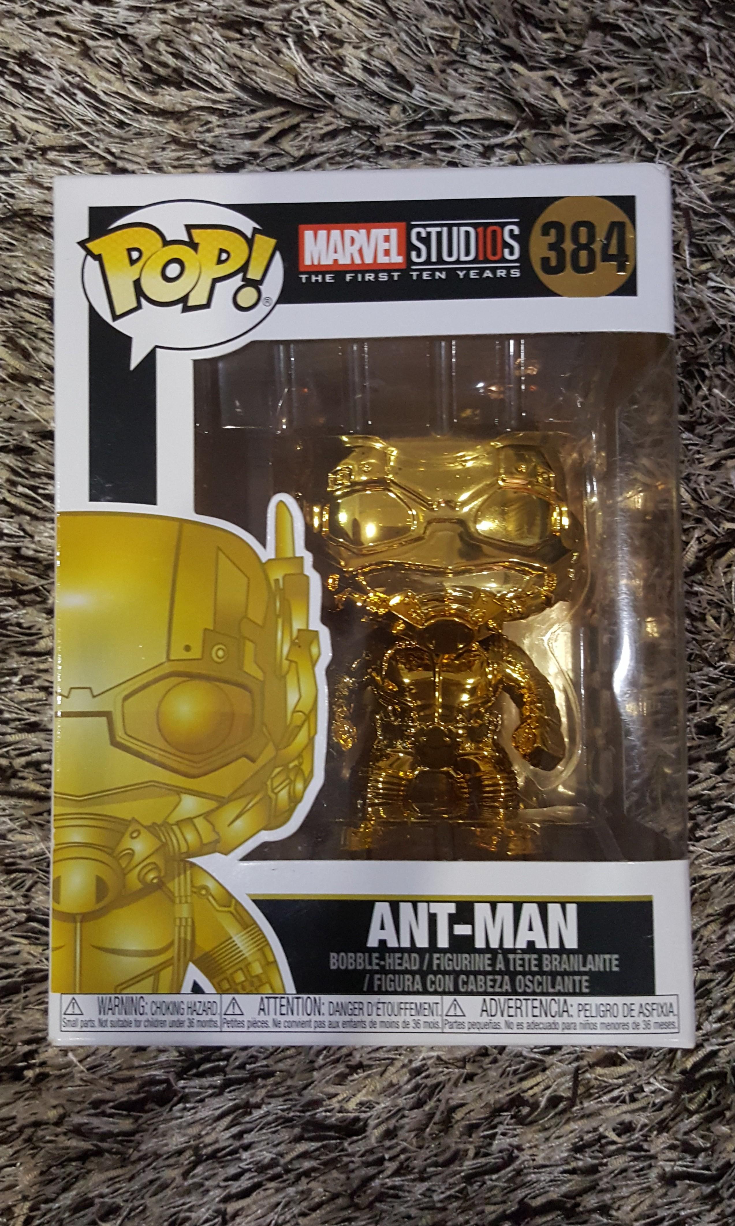 Funko Pop Marvel Ant Man 384 Gold Chrome Limited Edition