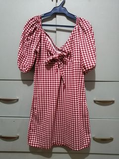 pink gingham dress plus size