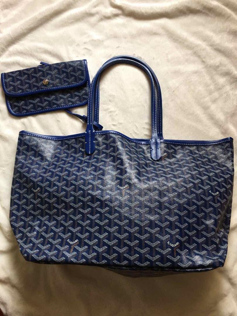 blue goyard duffle bag