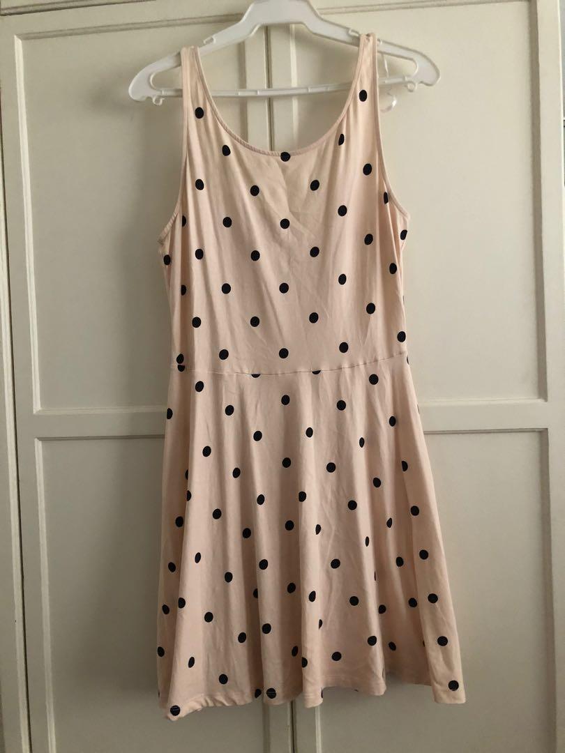 jersey polka dot dress