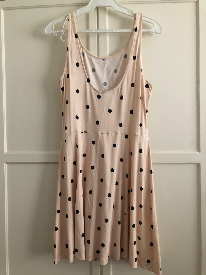 jersey polka dot dress