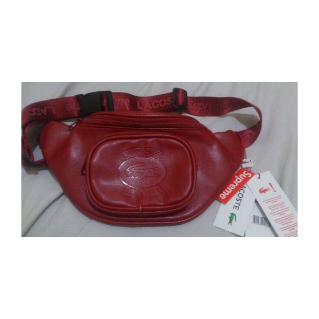 supreme x lacoste waist bag