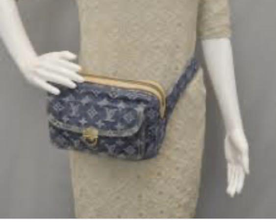 Lv louis Vuitton Blue Monogram Denim, Men's Fashion, Bags, Sling Bags on  Carousell