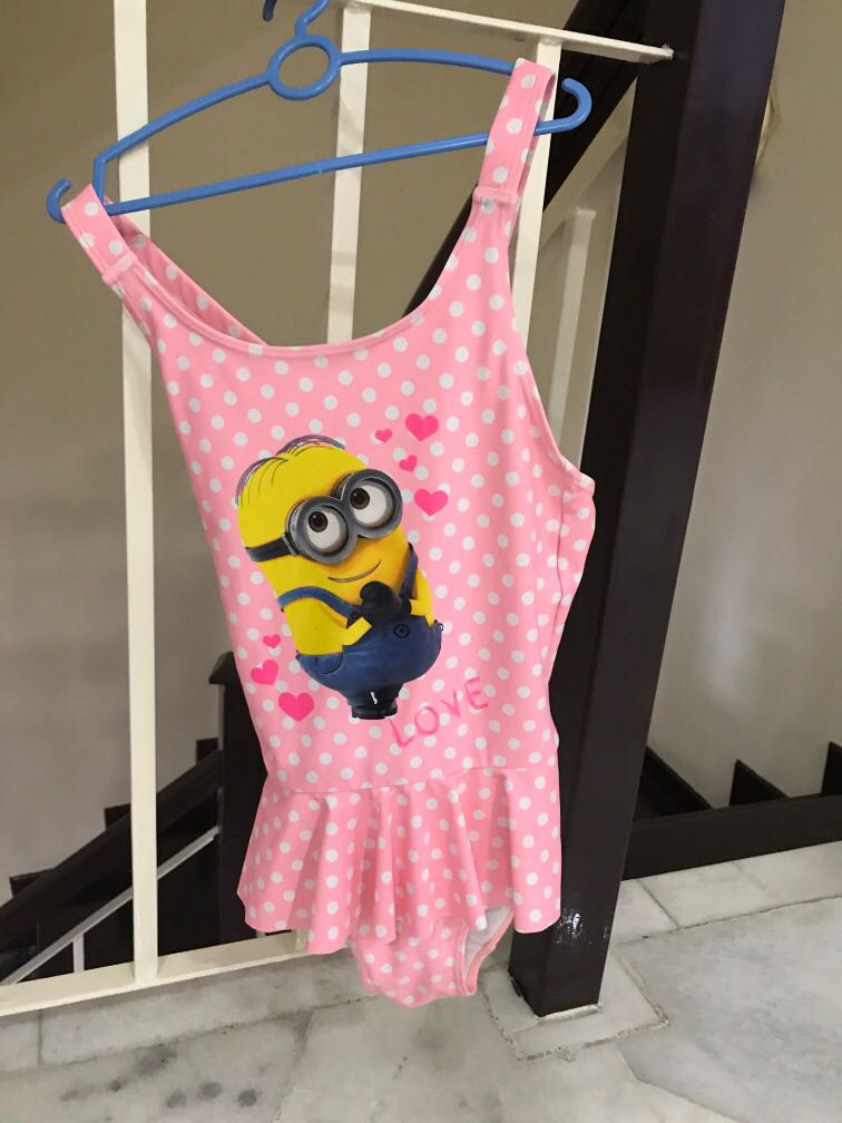 Minion Swimsuit, Babies & Kids, Babies & Kids Fashion on Carousell