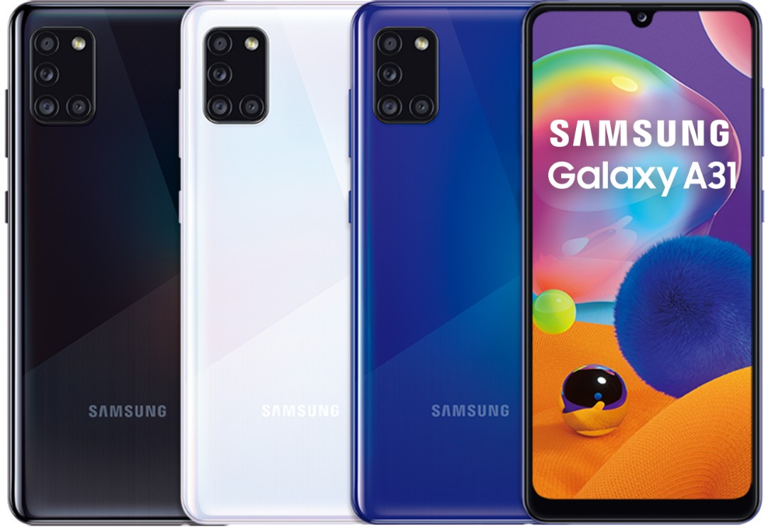 全新(New) • 三星 Samsung A31《6.4” AMOLED, 6+128Gb, 20+48/8/5/5MP, 5000mAh, NFC, 3咭槽》