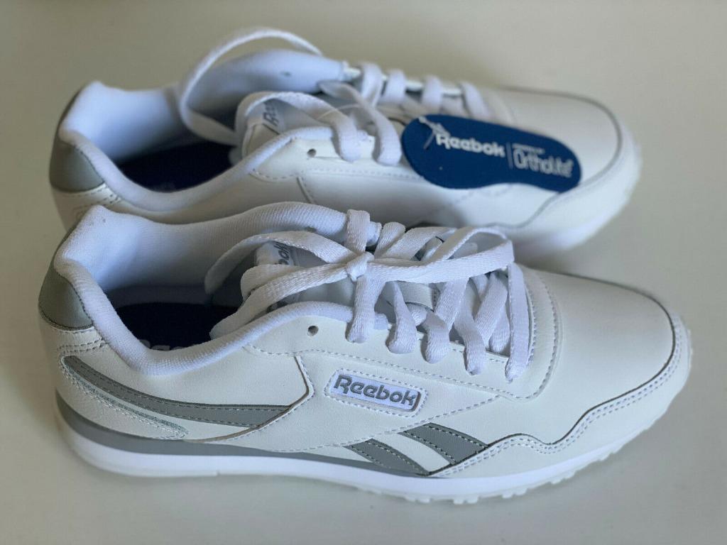 NEW! REEBOK ROYAL FOAM LITE ORTHOLITE WHITE LEATHER SNEAKERS SHOES ...