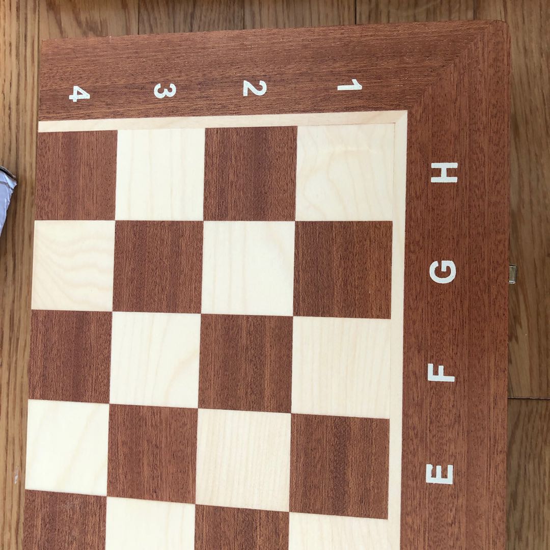 NEW! Sustainable Wooden Folding Chess Set in Box