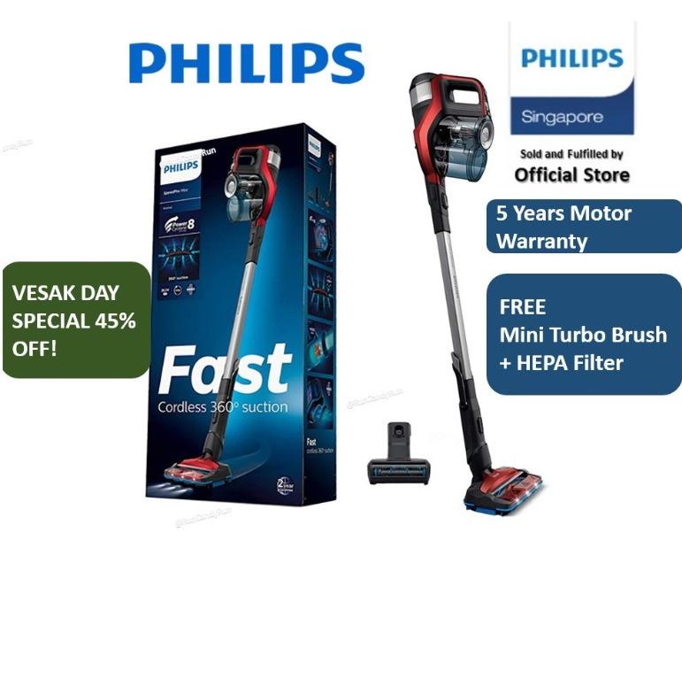 Philips Speedpro Max Fc6823 Cordless Vaccum Free Mini Turbo Brush Free Hepa Filters 60 Month Motor Warranty Free Delivery Local Set Tv Home Appliances Vacuum Cleaner Housekeeping On Carousell