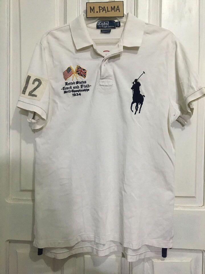 Polo ralph lauren usa polo shirt big logo medium W-21 1/2 L-26 1/2, Women's  Fashion, Tops, Shirts on Carousell