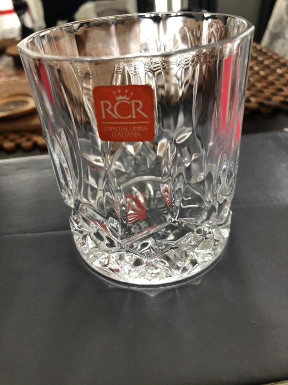 RCR Opera Italian Crystal Old Fashioned Whisky glasses (6 units