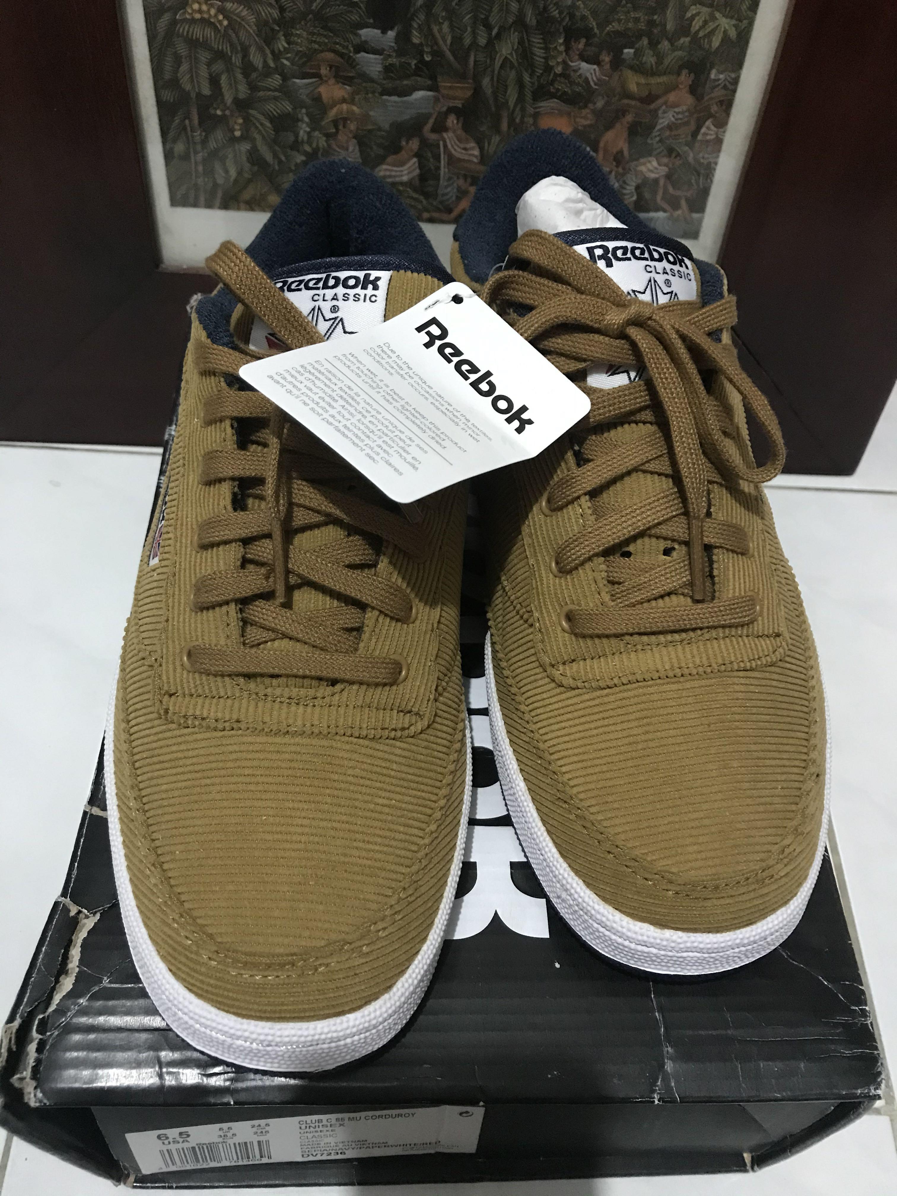 reebok club c corduroy