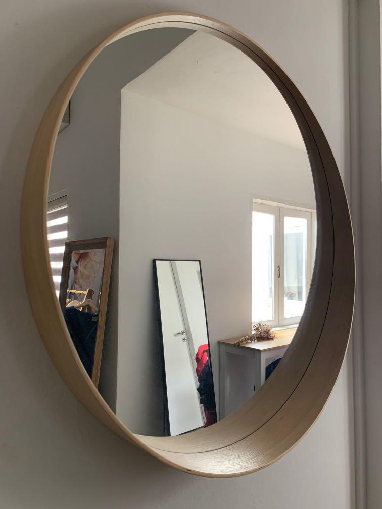 LINDBYN Mirror, black, 431/4 - IKEA