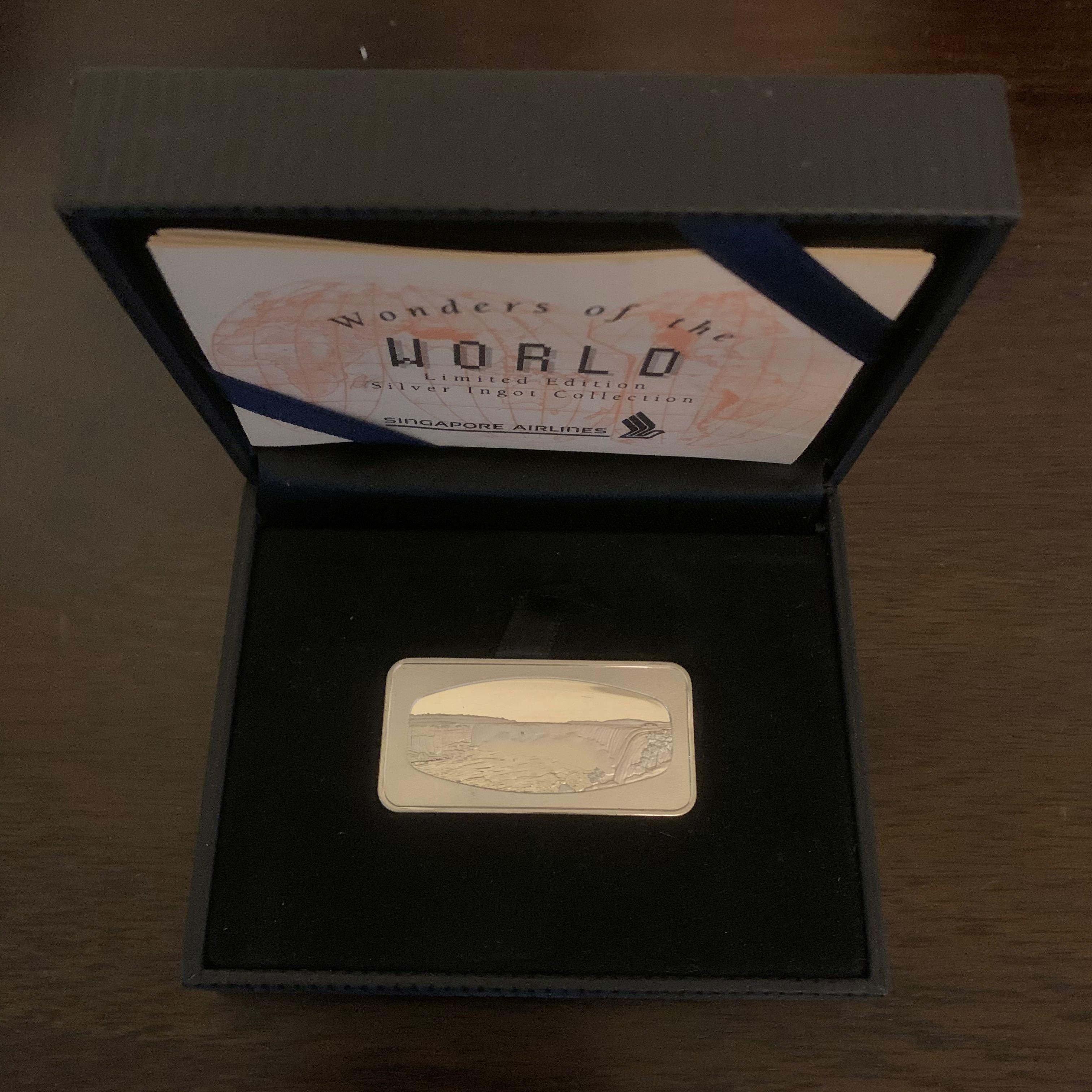 SIA Limited Edition Wonders of the World Silver Ingot Collection ...