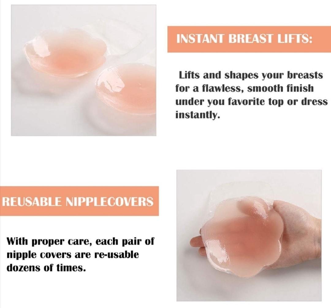 Silicone Instant Lift Up Bra Tape Reusable Nipple Cover Bra, Women's  Fashion, New Undergarments & Loungewear on Carousell