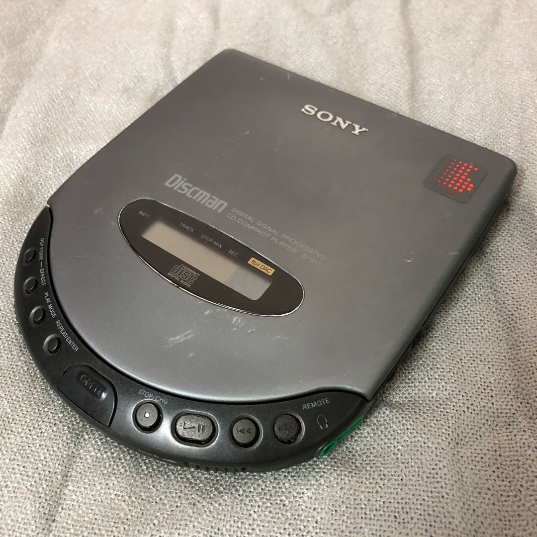 Sony D311 discman CD player CD機D 311 walkman, 音響器材, 音樂播放