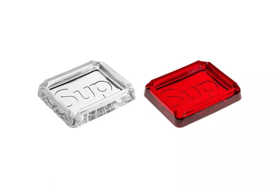 supreme debossed glass ashtray red, 男 