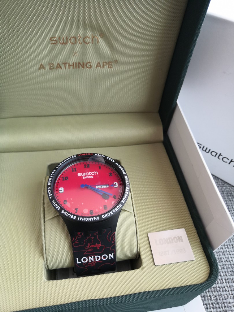 Swatch x bape limited edition hotsell