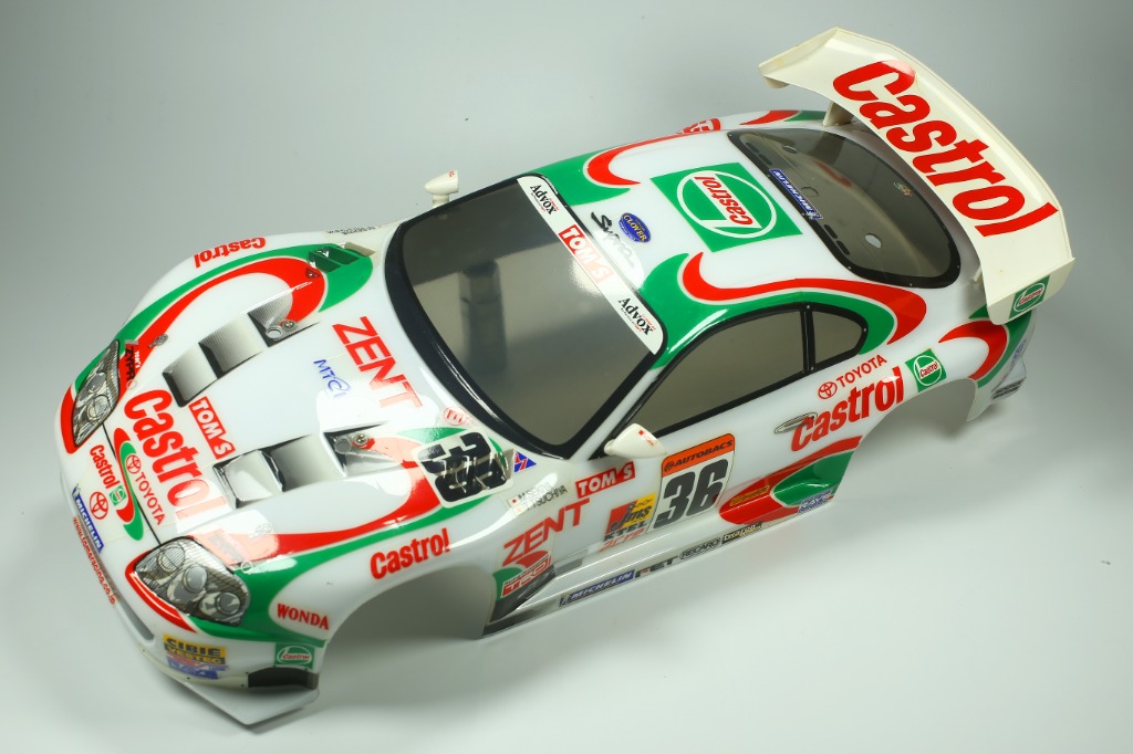 Tamiya 1/10 Tamiya Castrol Tom's Supra 2000 車殼, 興趣及遊戲, 玩具