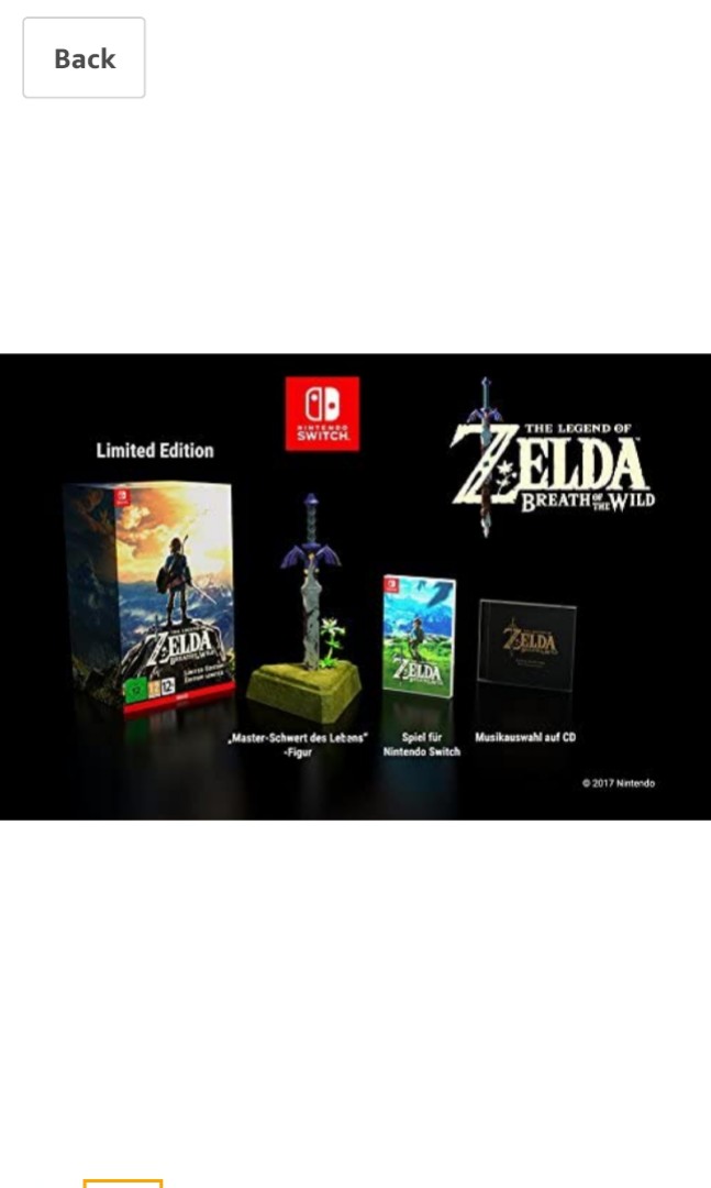 The Legend of Zelda: Breath of the Wild Special Edition (Console Not  Included)