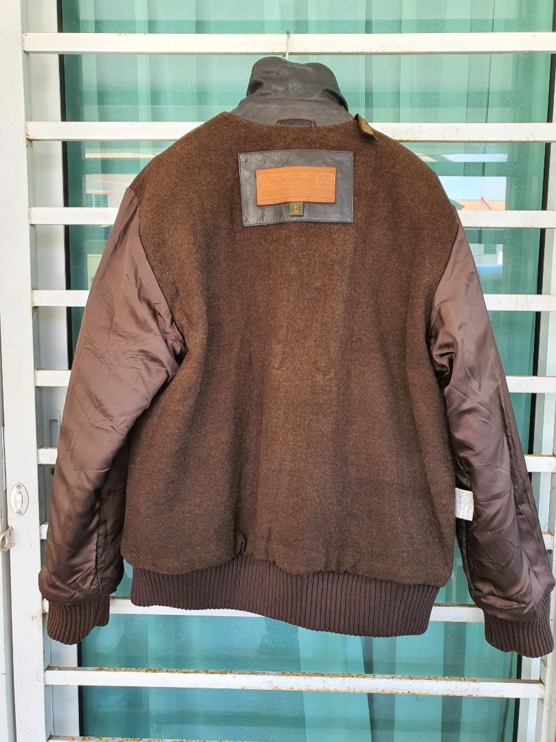 Timberland Cowhide Weathergear Leather Jacket Men s Fashion Tops