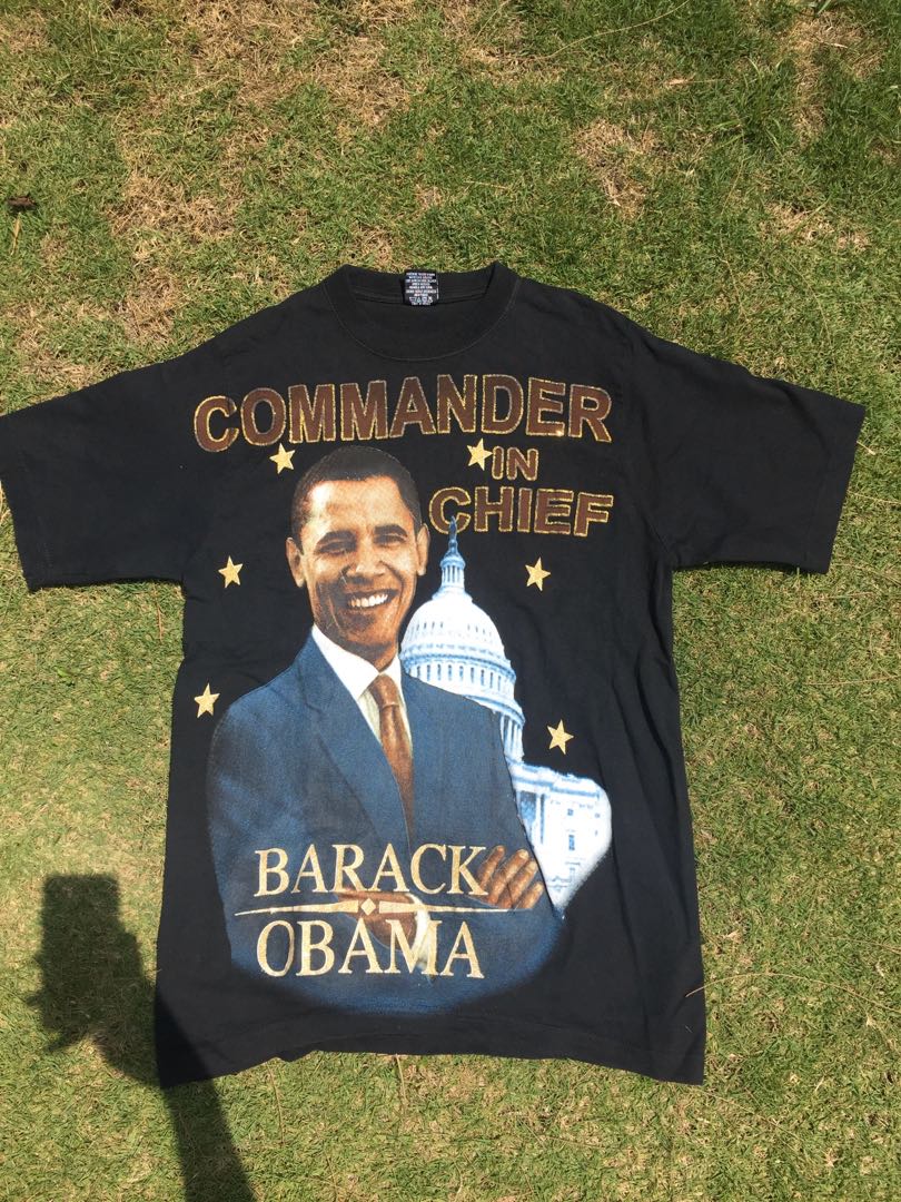 Barack Obama T-Shirt 🇺🇸, Men's Fashion, Tops & Sets, Tshirts & Polo Shirts on Carousell