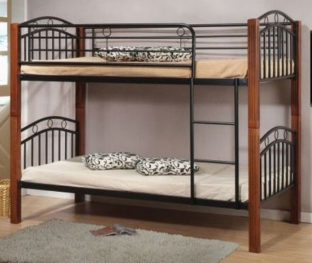 Wooden & metal Bunk bed, Furniture & Home Living, Furniture, Bed Frames