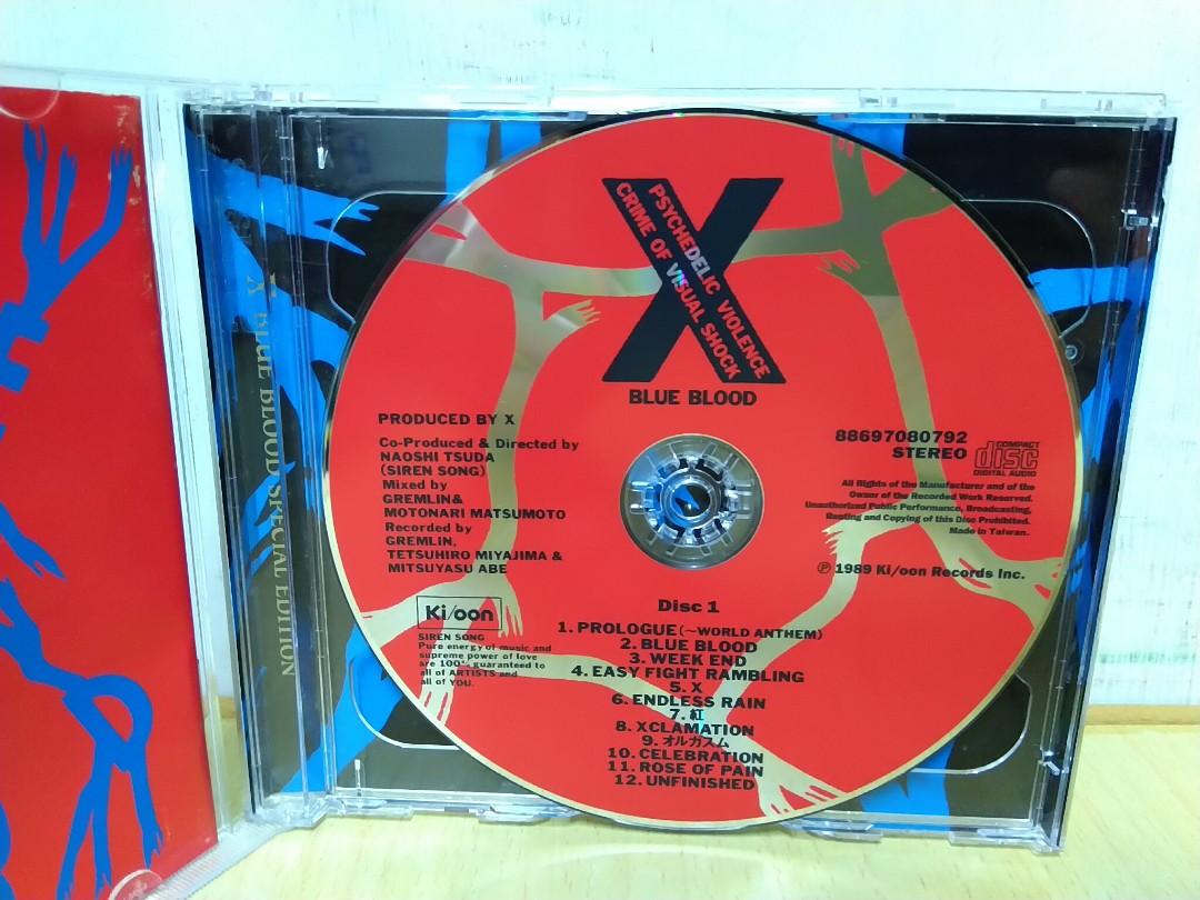 X Japan Blue Blood Special Edition 2CD 台灣版, 興趣及遊戲, 收藏品 