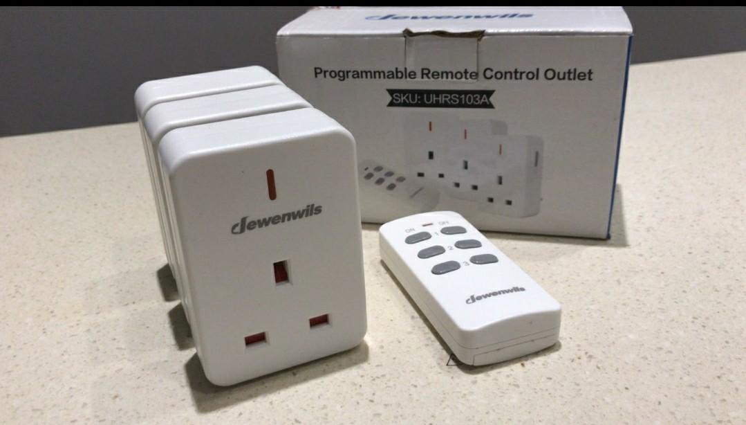 DEWENWILS Remote Control Plug Socket 13A/3120W Wireless Light