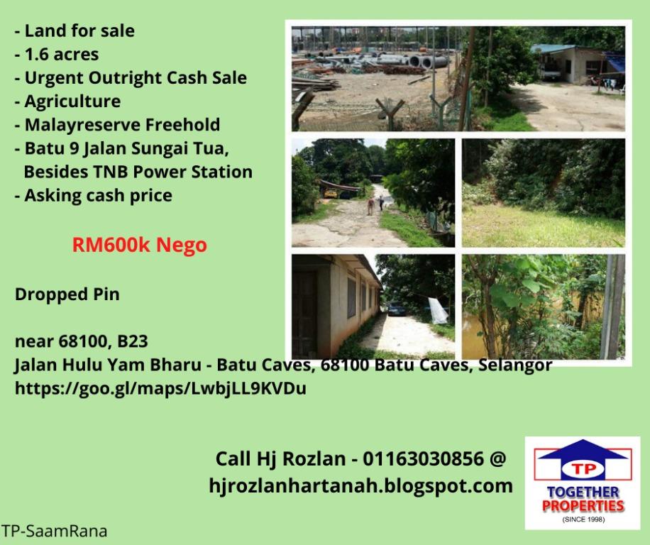 Batu 9 Jalan Sungai Tua, Besides TNB Power Station, Property, For 