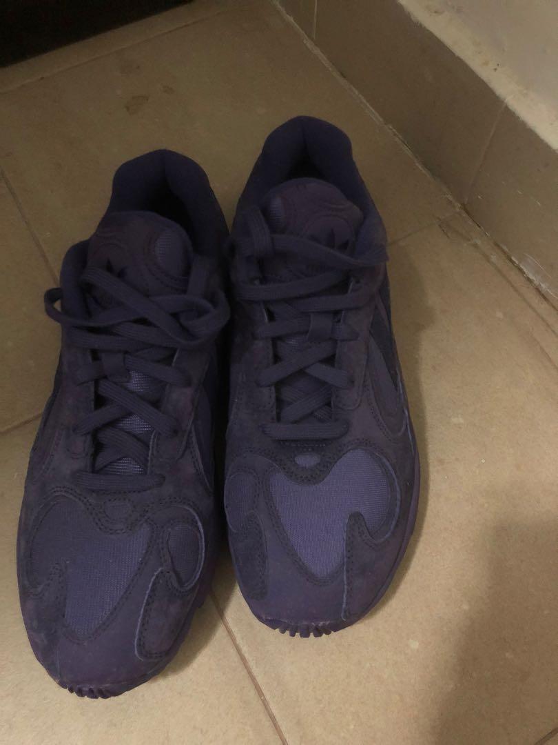 Adidas yung 1 triple purple Men s Fashion Footwear Sneakers on Carousell