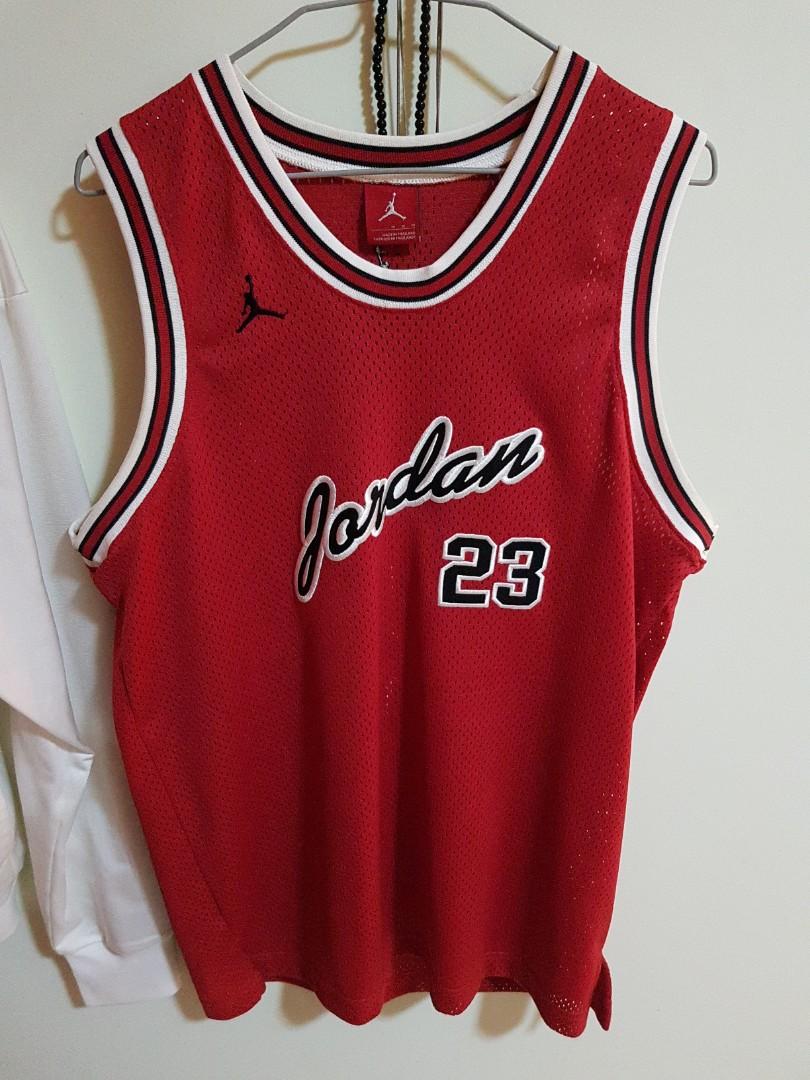 Air Jordan Michael Jordan number 23 basketball jersey. Size M authentic Men s Fashion Activewear on Carousell