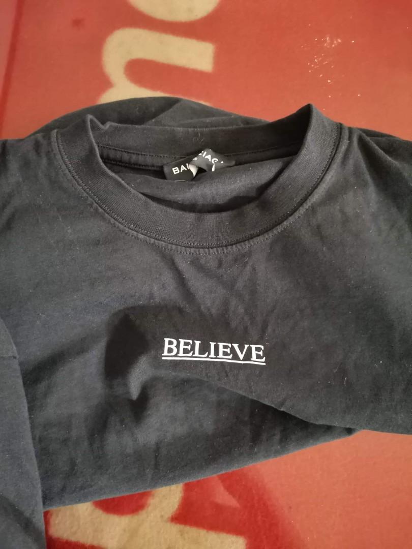 Balenciaga BELIEVE tee Men s Fashion Tops Sets Tshirts Polo Shirts on Carousell