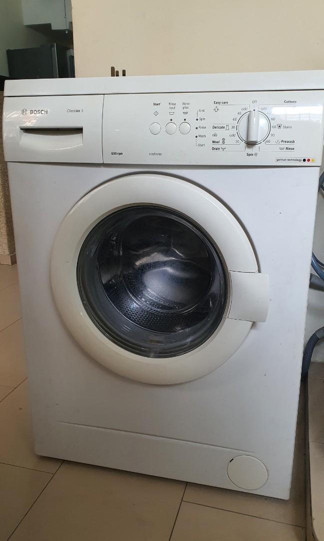 Walter Cunningham Verdachte Catastrofaal Bosch Classixx 5 600rpm Washing Machine, TV & Home Appliances, Washing  Machines and Dryers on Carousell