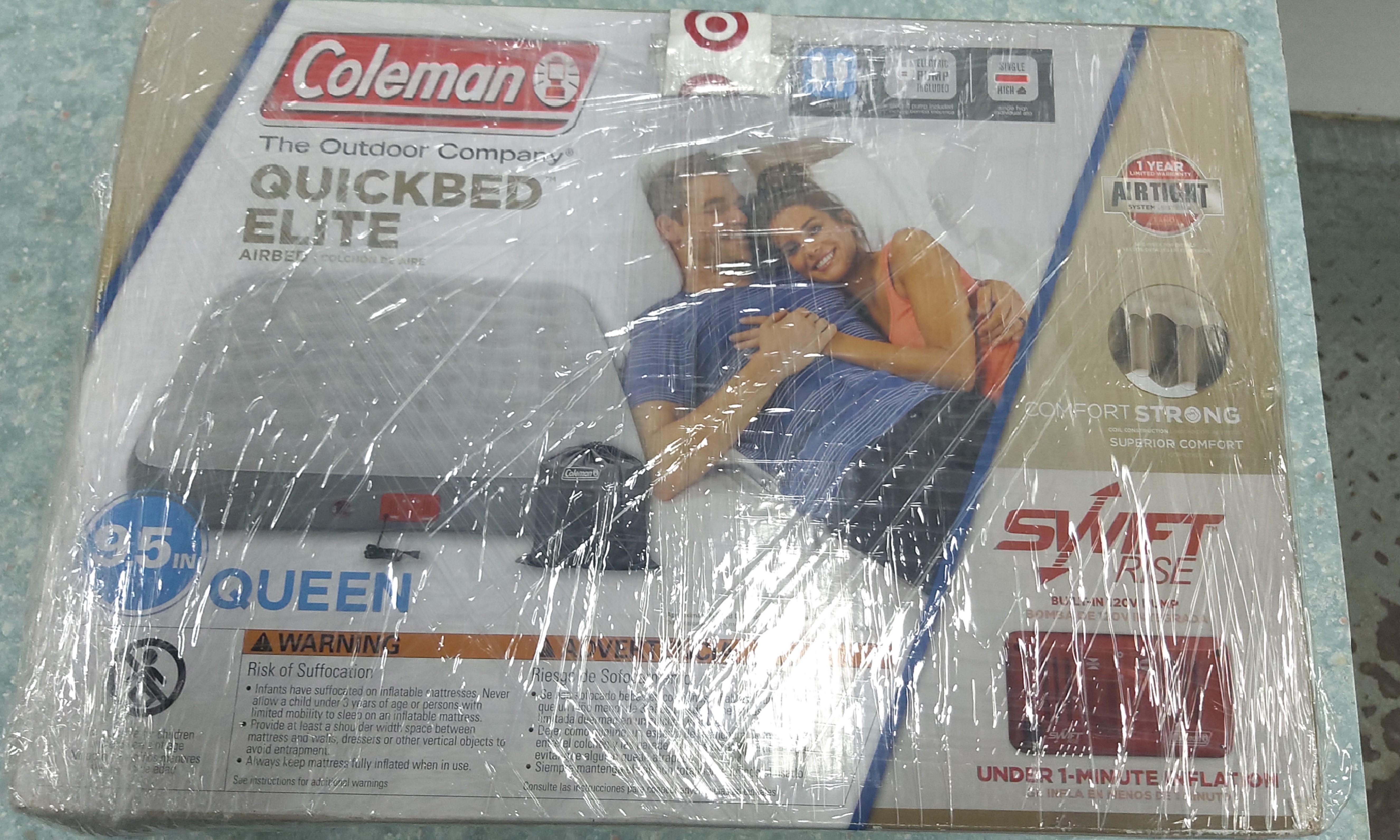 coleman quickbed elite queen