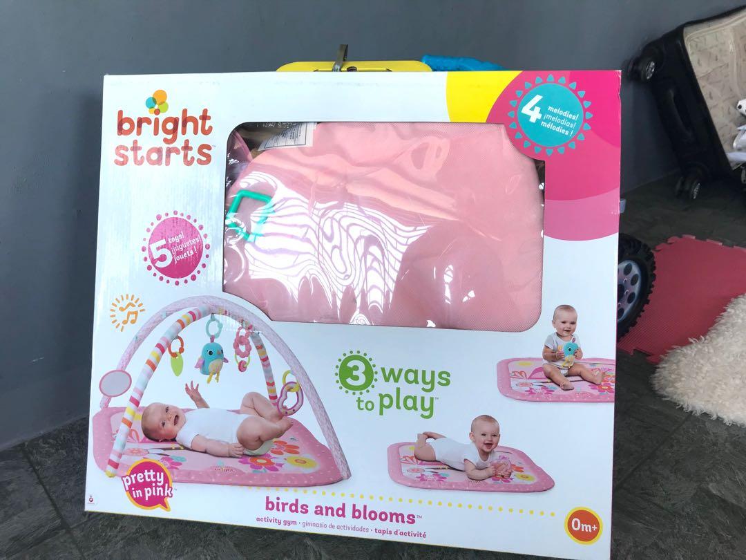 bright starts birds and blooms activity gym
