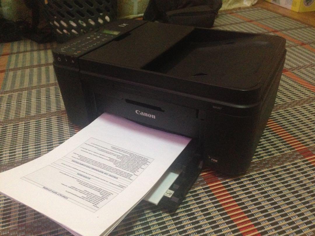 Canon Pixma Mx497 All In One Inkjet Printer Electronics Computer Parts Accessories On Carousell