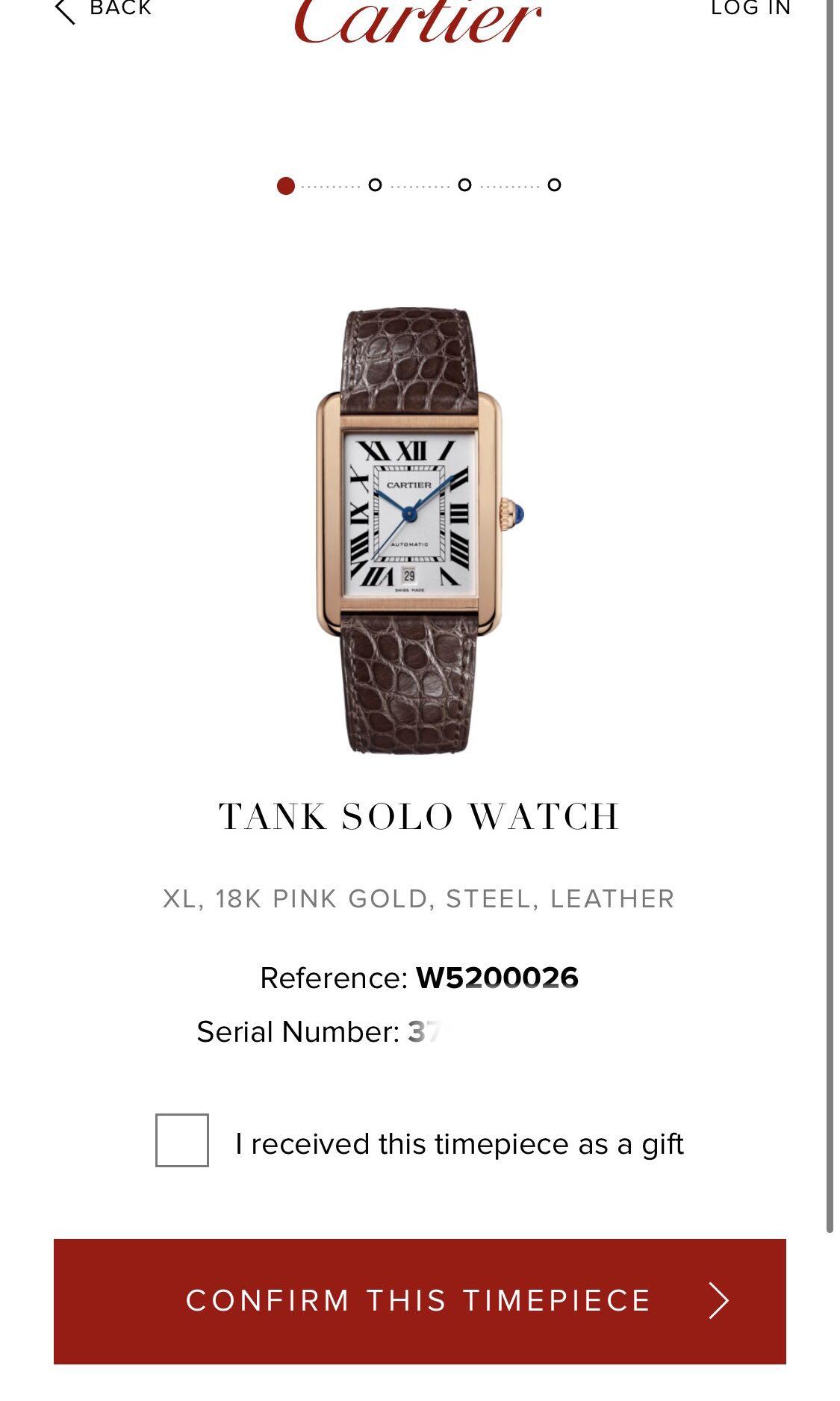 Cartier Tank Solo Xl Rose Gold Watch Luxury Watches On Carousell