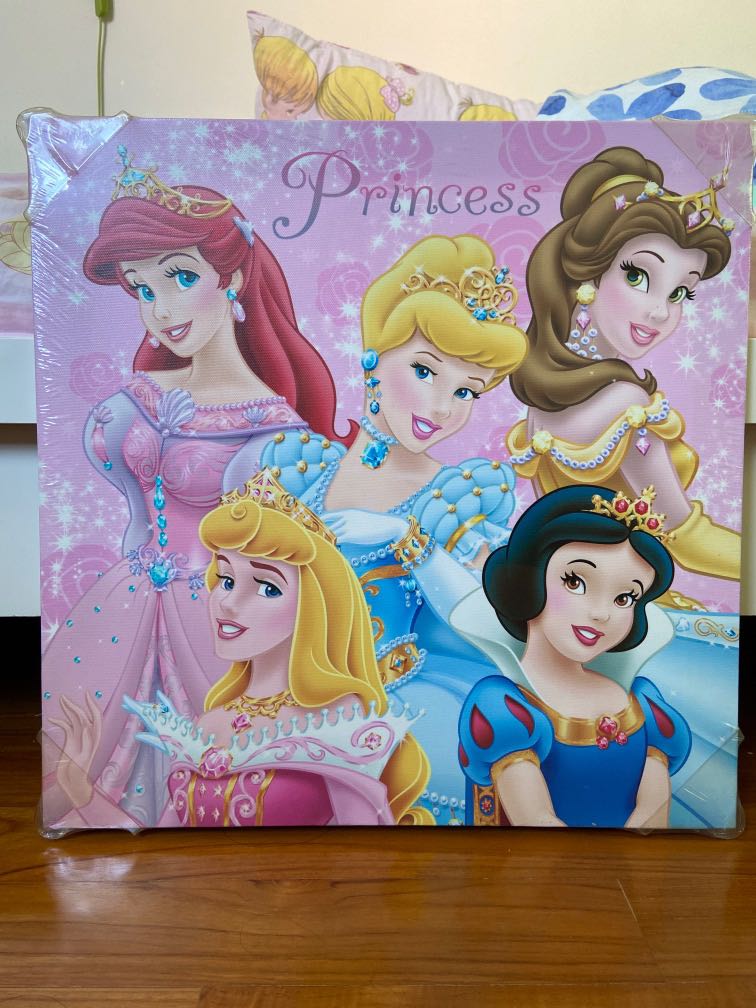 Disney Princess Canvas Painting Toys Games Others On Carousell