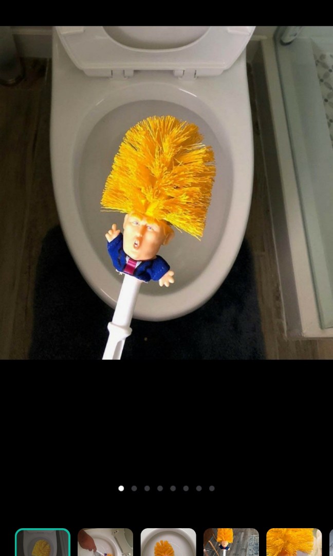 Donald Trump Toilet Brush Home Cleaning Tool Make Toilet Great Again Everything Else On Carousell This toilet brush and holder set is a great talking point and a hilarious gift idea. carousell