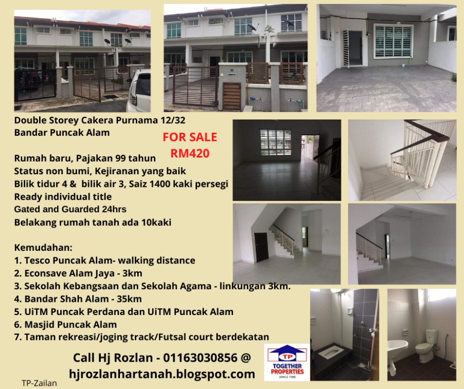 Double Storey Cakera Purnama 12 32 Bandar Puncak Alam Property For Sale On Carousell