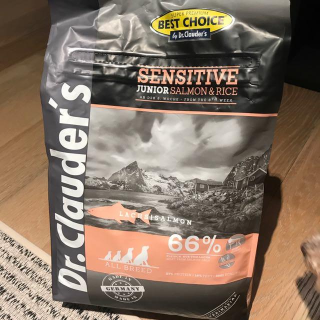 Dr clauder's junior salmon and rice top