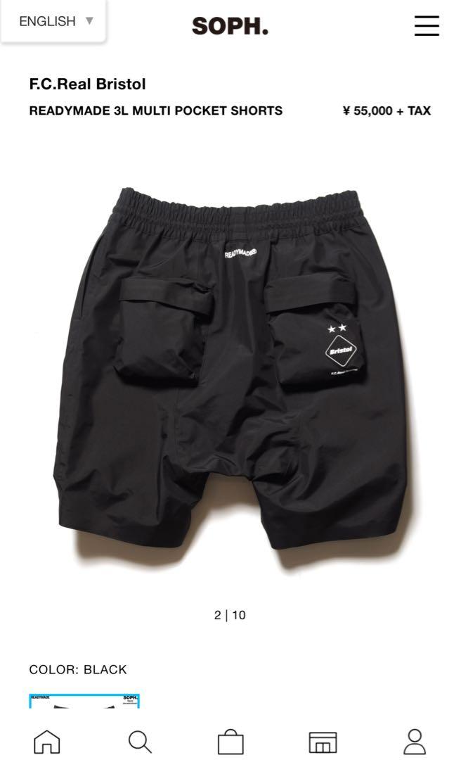 F.C.Real Bristol READYMADE 3L MULTI POCKET SHORTS