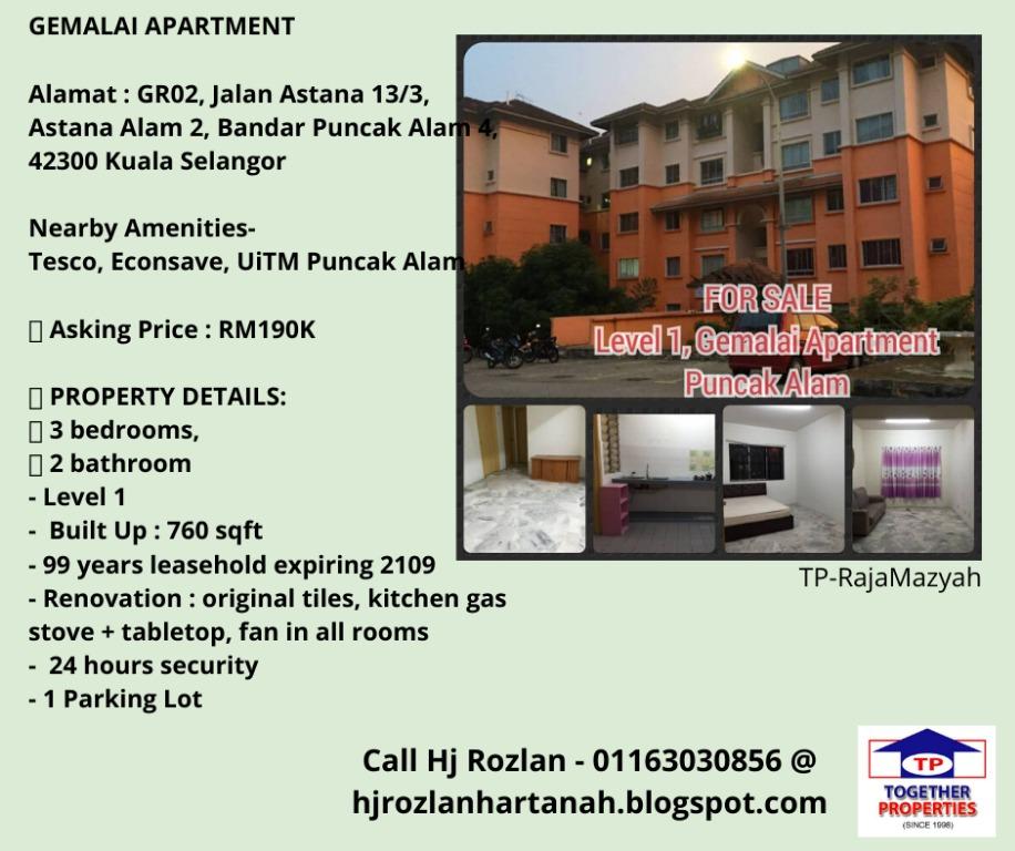 Gemalai Apartment Astana Alam 2 Bandar Puncak Alam 4 Property For Sale On Carousell