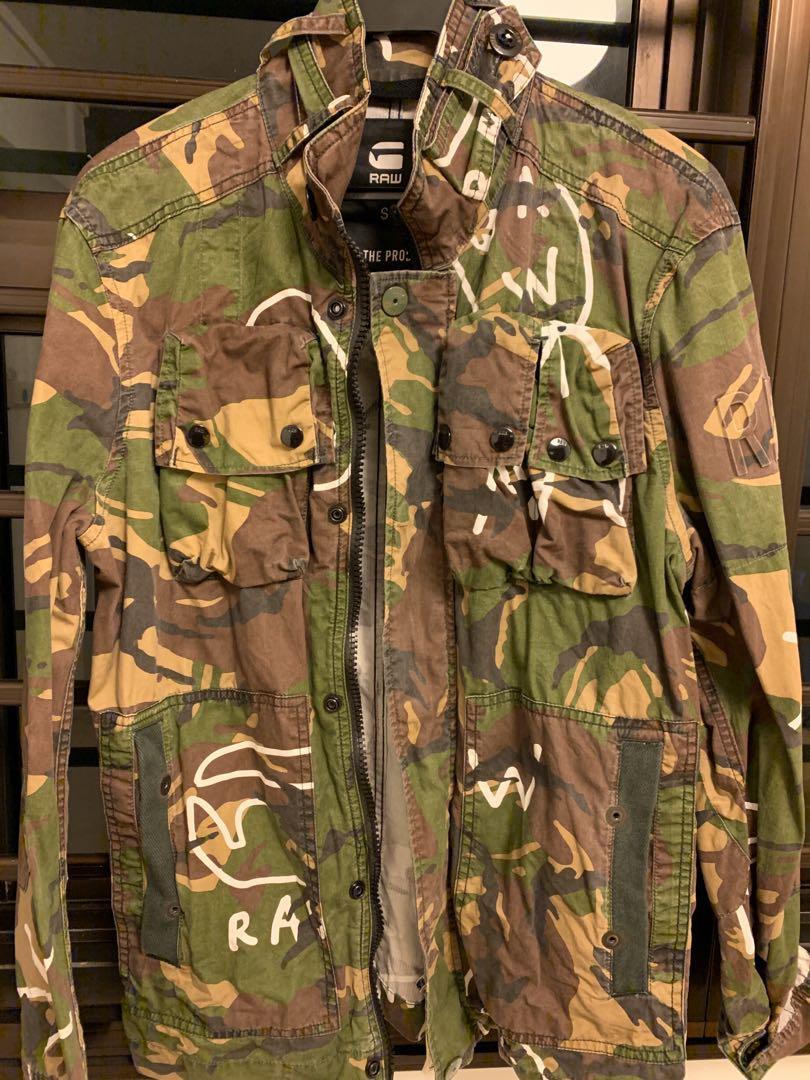 G star camouflage clearance jacket