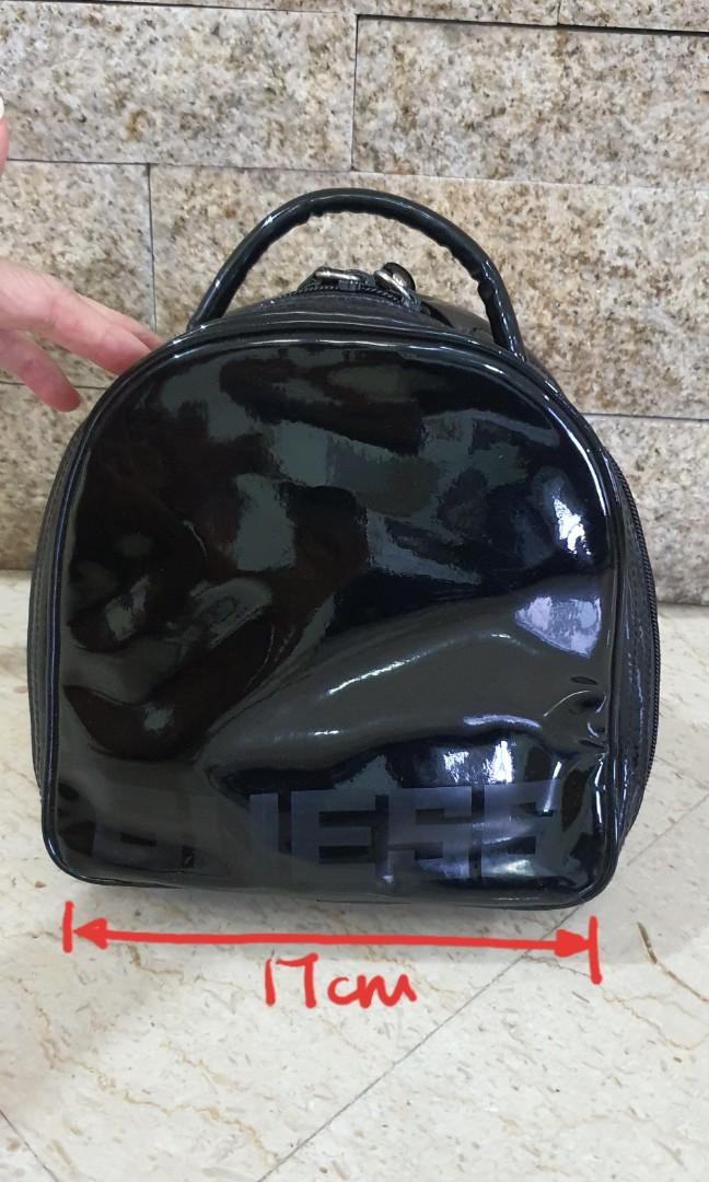 guess black mini backpack