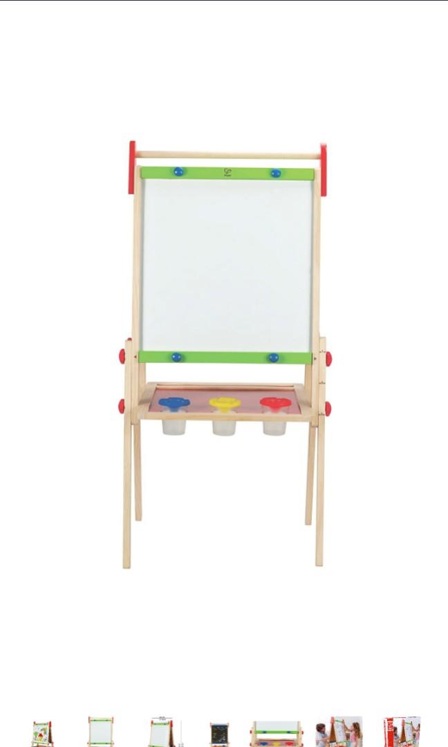 Hape Black White Board Drawing Painting Art AllIn1 Easel